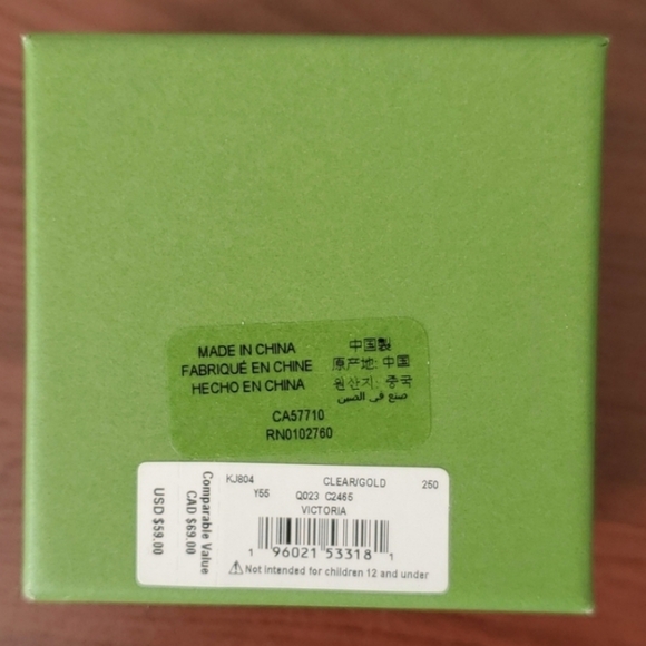 Kate Spade Gold, Pearl, & Clear Crystal Cluster Stud Earrings VICTORIA X1x NIB - Picture 6 of 6